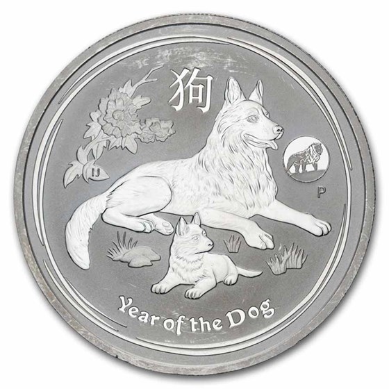 1 oz Silver Lunar Coin Series II (Abrasions)