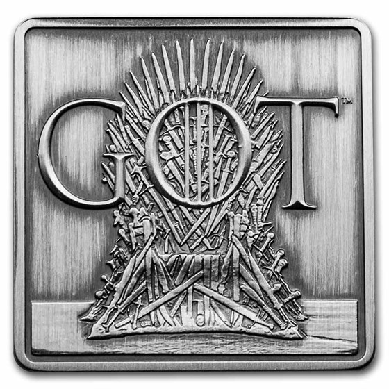 1 oz Silver Medallion - Game of Thrones: The Iron Throne 1 oz Silver Medallion - Game of Thrones: The Iron Throne