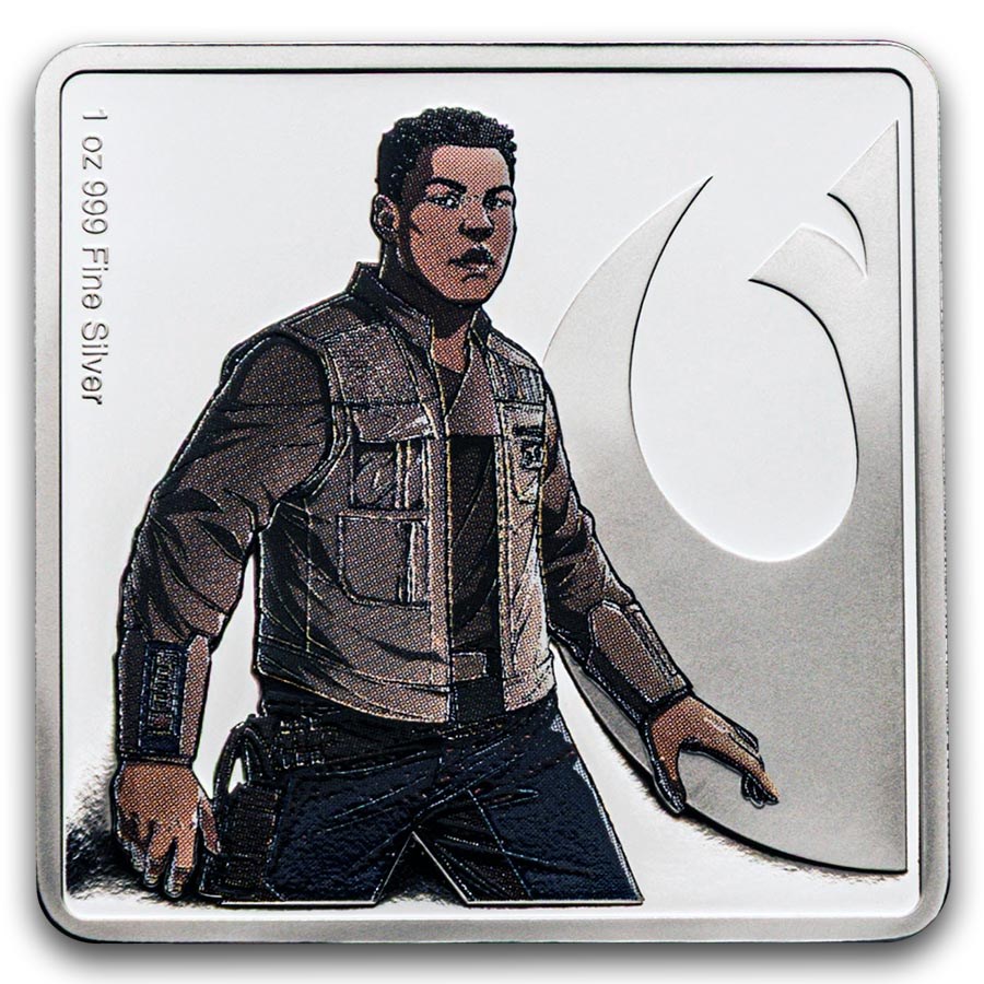 1 oz Silver Medallion - Star Wars Allies: Finn & Poe Dameron