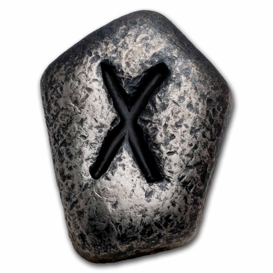 Gobo Rune 1 oz Silver Piece - Germania Mint Fluorescent Rune: Gebo