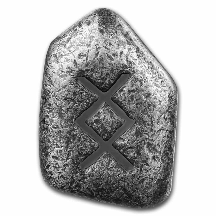 1 oz Silver Piece - Germania Mint Fluorescent Rune: Ingwaz