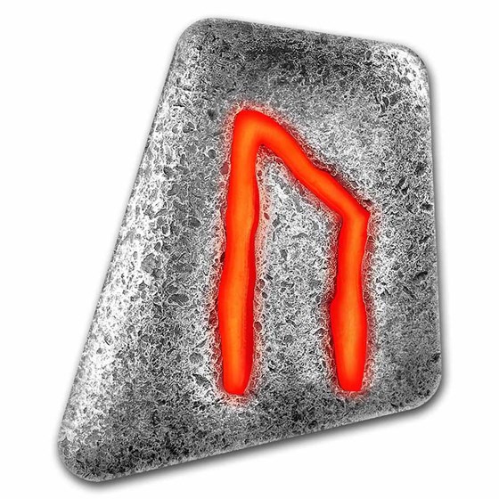 1 oz Silver Piece - Germania Mint Fluorescent Rune: Uruz 1 oz Silver Piece - Germania Mint Fluorescent Rune: Uruz