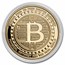 1 oz Silver Proof Gold Gilded Round - Bitcoin | QR Code