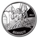 1 oz Silver Proof Round - Angels & Demons Series (Simeon)