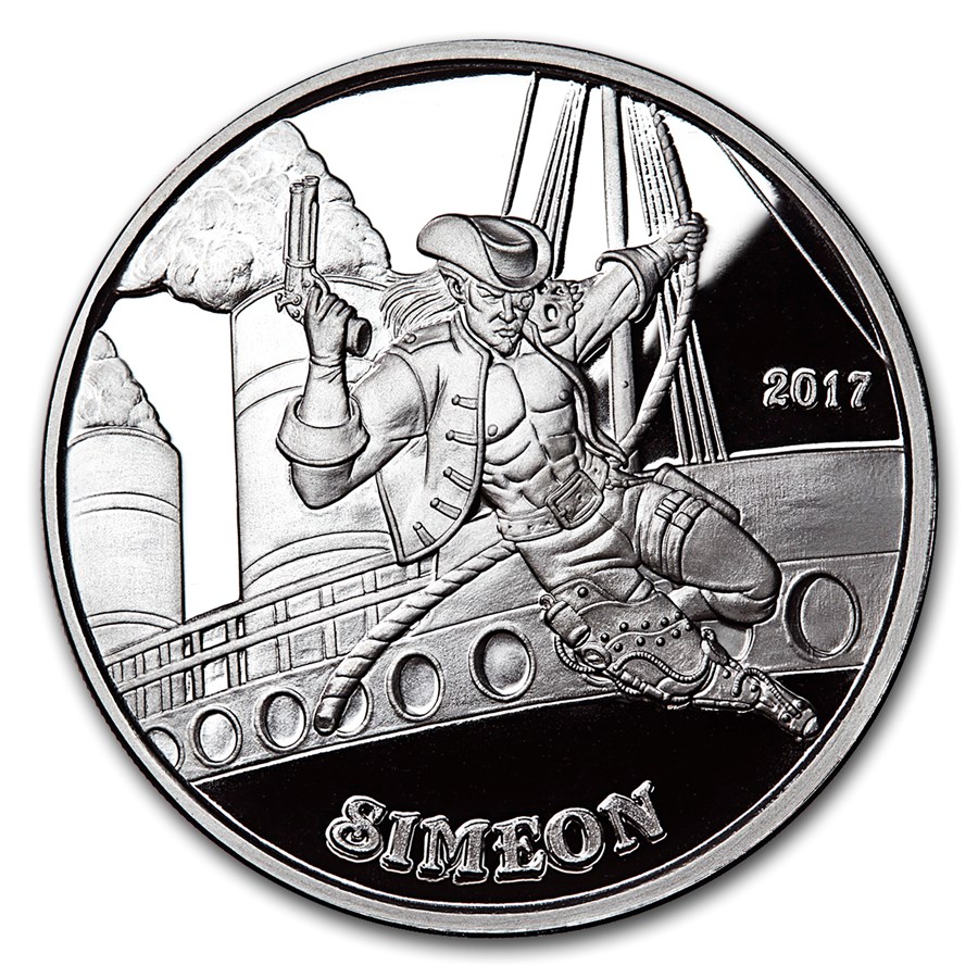1 oz Silver Proof Round - Angels & Demons Series (Simeon)