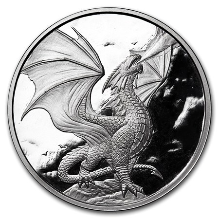 Buy 1 oz Silver Proof Round - Anne Stokes Dragons: Noble Dragon 