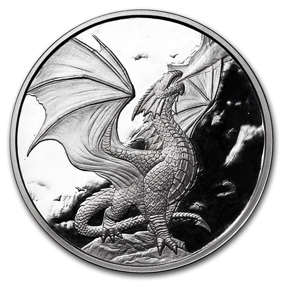 1 oz Silver Proof Round - Anne Stokes Dragons: Noble Dragon 1 oz Silver Proof Round - Anne Stokes Dragons: Noble Dragon