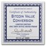 1 oz Silver Proof Round - Bitcoin Value Conversion | QR Code