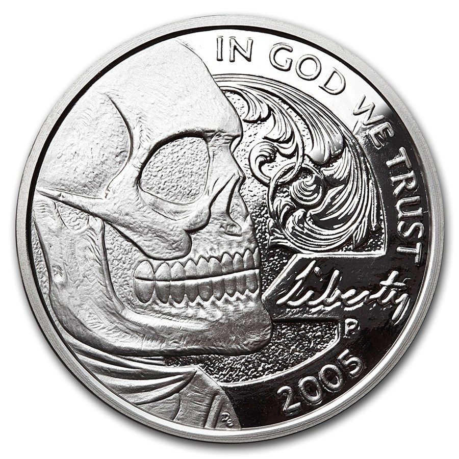 1 oz Silver Proof Round - Hobo Nickel (Jefferson Skull)