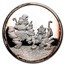 1 oz Silver Proof Round - Pinocchio 50th Anniv (6-Piece Set)