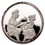 1 oz Silver Proof Round - Pinocchio 50th Anniv (6-Piece Set)