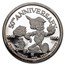 1 oz Silver Proof Round - Pinocchio 50th Anniv (6-Piece Set)