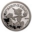 1 oz Silver Proof Round - Pinocchio 50th Anniv (6-Piece Set)