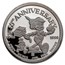 1 oz Silver Proof Round - Pinocchio 50th Anniv (6-Piece Set)