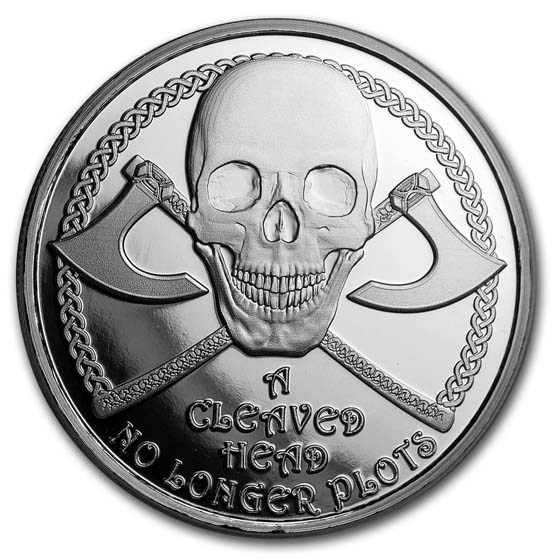 Buy 1 oz Silver Proof Round - Viking Proverbs Series: Cleaved Head | APMEX