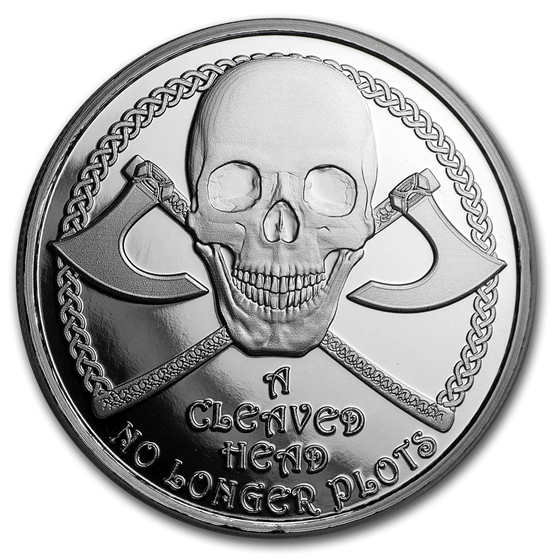 1 oz Silver Proof Round - Viking Proverbs Series: Cleaved Head 1 oz Silver Proof Round - Viking Proverbs Series: Cleaved Head