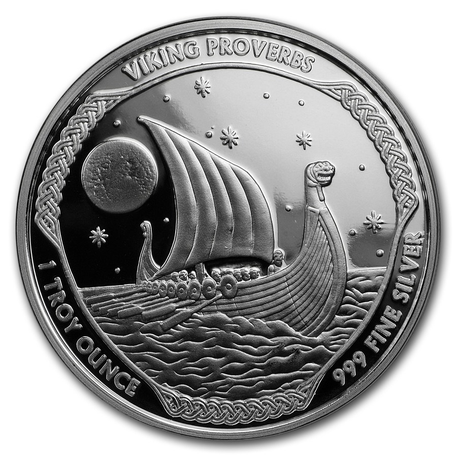 Buy 1 oz Silver Proof Round - Viking Proverbs Series: Never Walk Away ...