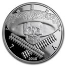 1 oz Silver Proof Round - Western Skulls (Mexican Bandito)