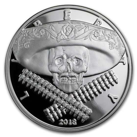 1 oz Silver Proof Round - Western Skulls (Mexican Bandito) 1 oz Silver Proof Round - Western Skulls (Mexican Bandito)