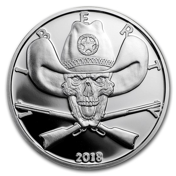 1 oz Silver Proof Round - Western Skulls (Sheriff) 1 oz Silver Proof Round - Western Skulls (Sheriff)