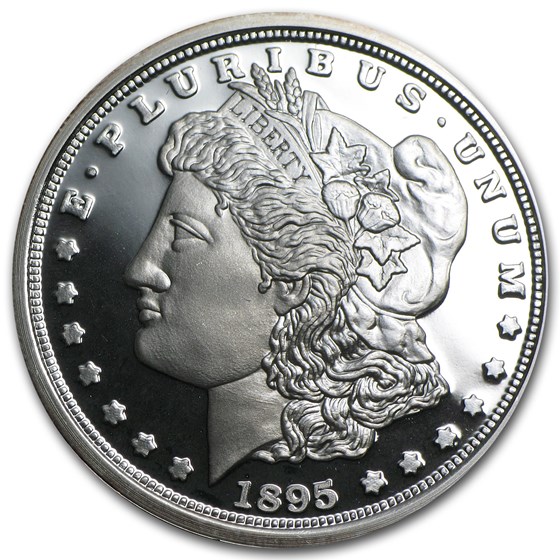 1 oz Silver Round - 1895 Morgan Dollar Proof (Replica) 1 oz Silver Round - 1895 Morgan Dollar Proof (Replica)