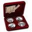 1 oz Silver Round - 1982 E.T. Extra Terrestrial (4-Pc, Box & COA)