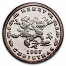1 oz Silver Round - 1987 Mickey's Holiday Treasures (Rarities)