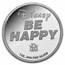 1 oz Silver Round - 1989 Disney Be Happy (Rarities, 1st Ed.)