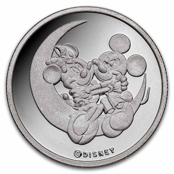 1 oz Silver Round - 1989 Disney Yours Forever (Rarities, 3rd Ed.)