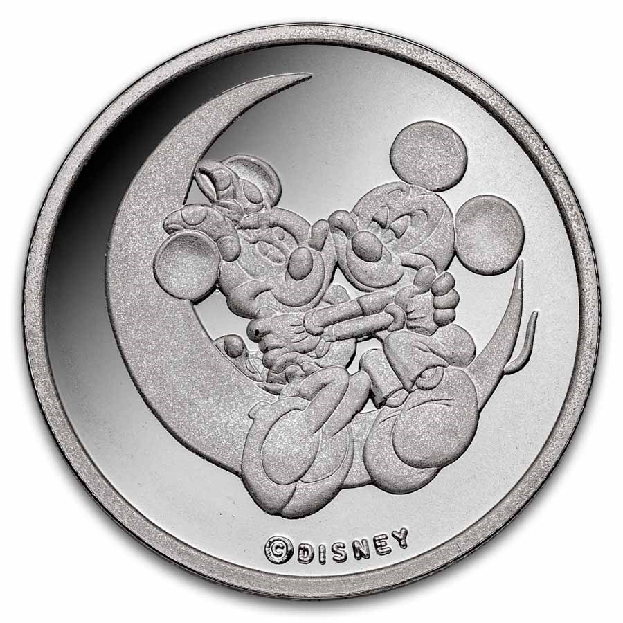 1 oz Silver Round - 1989 Disney Yours Forever (Rarities, 3rd Ed.)