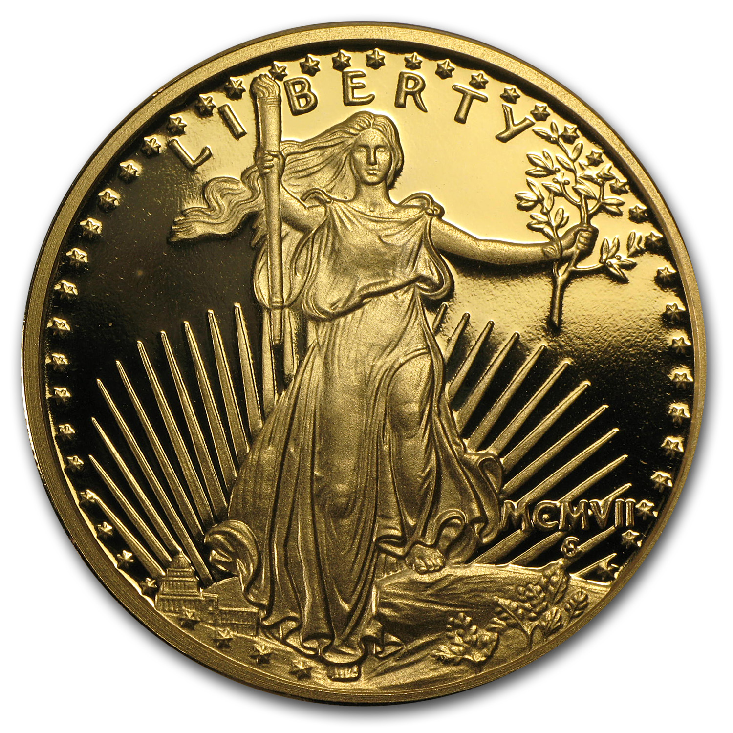 Buy 1 oz Silver Round - $20.00 Saint-Gaudens Replica (MCMVII) | APMEX