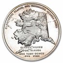 1 oz Silver Round - 2000 Alaska Silver (Cassiterite)