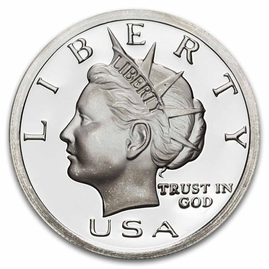 1 oz Silver Round - 2005 Liberty Dollar (Norfed $10)