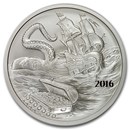 1 oz Silver Round - 2016 Silverbug Island: Kraken (BU)