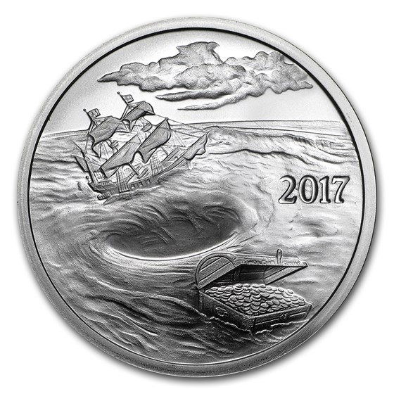 1 oz Silver Round - 2017 Silverbug Island Whirlpool (BU) 1 oz Silver Round - 2017 Silverbug Island Whirlpool (BU)