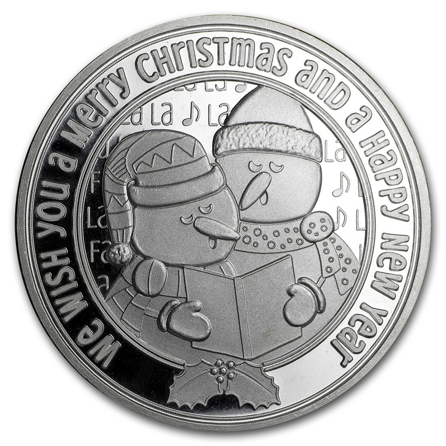 Buy 1 oz Silver Round - 2017 Singing Snowmen | APMEX