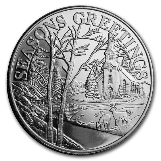 1 oz Silver Round - 2019 Season's Greetings 1 oz Silver Round - 2019 Season's Greetings