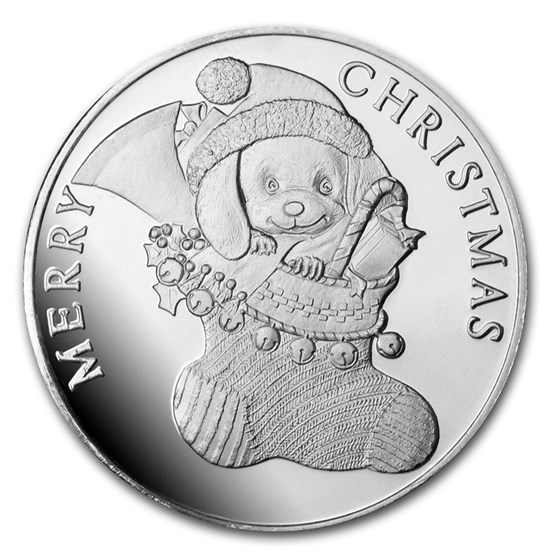 1 oz Silver Round - 2020 Stocking 1 oz Silver Round - 2020 Stocking