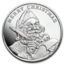 1 oz Silver Round - 2022 Merry Christmas Santa