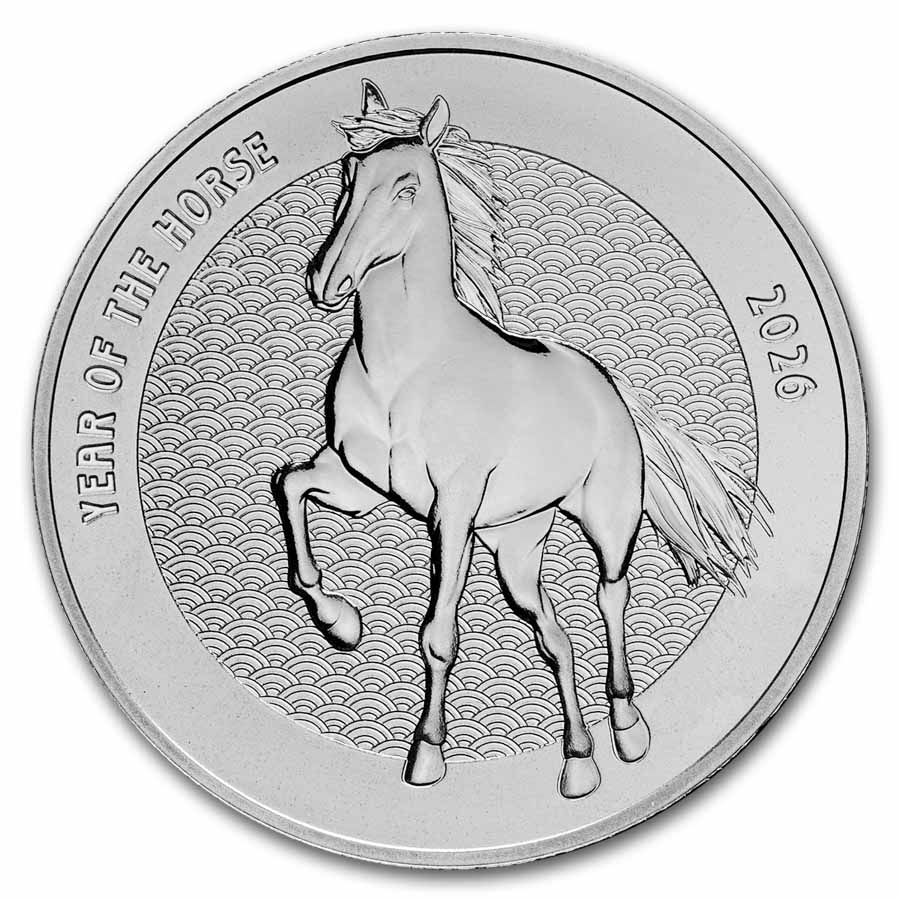 銀の盃　silver 新品 Buy 2026 1 oz Silver Year of the Horse Round (Series 2) | APMEX