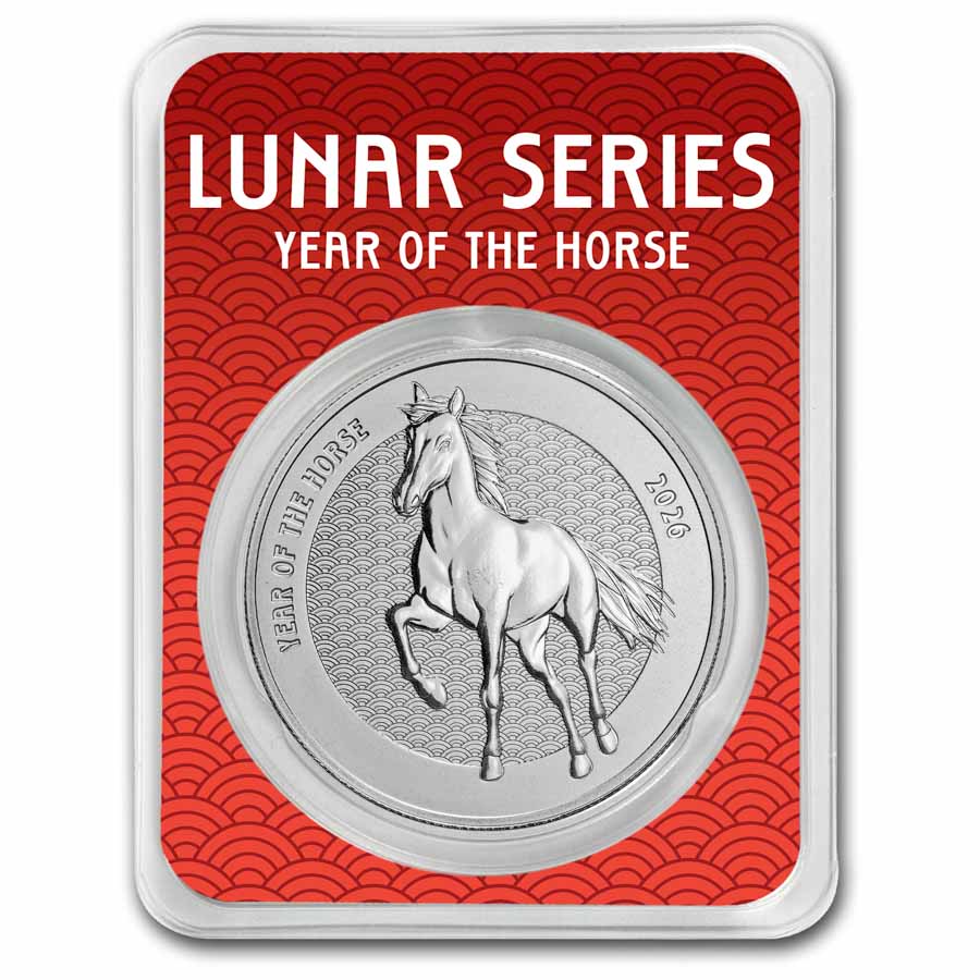 Buy 2026 1 oz Silver Year of the Horse S2 Round in TEP | APMEX