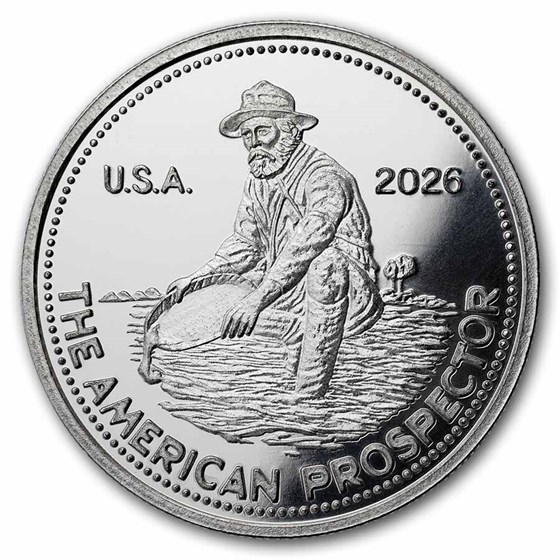 1 oz Silver Round - 2026 Revived Engelhard Prospector