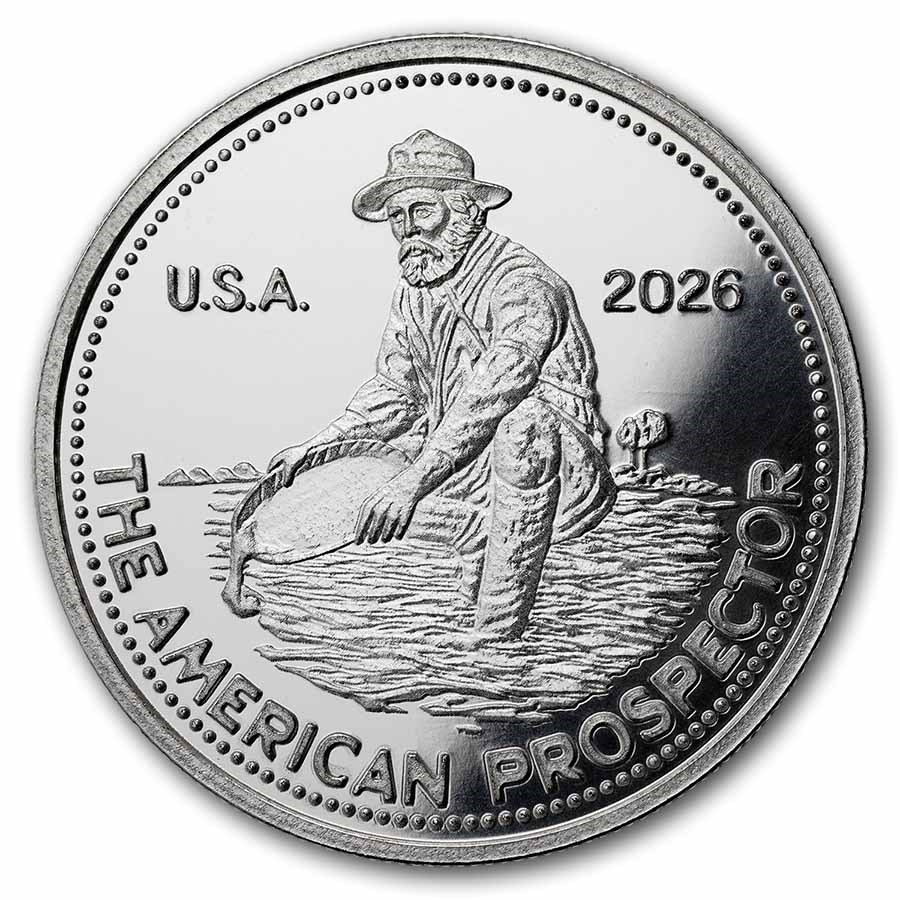 1 oz Silver Round - 2026 Revived Engelhard Prospector