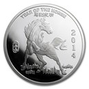 1 oz Silver Round - APMEX (2014 Year of the Horse) 1 oz Silver Round - APMEX (2014 Year of the Horse)