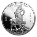 1 oz Silver Round - APMEX (2015 Year of the Ram)