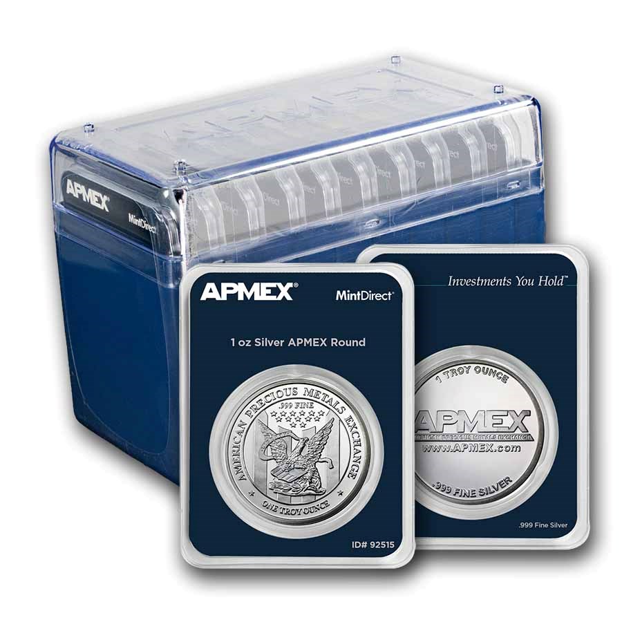 1 oz Silver Round - APMEX (TEP) 10-Count Box