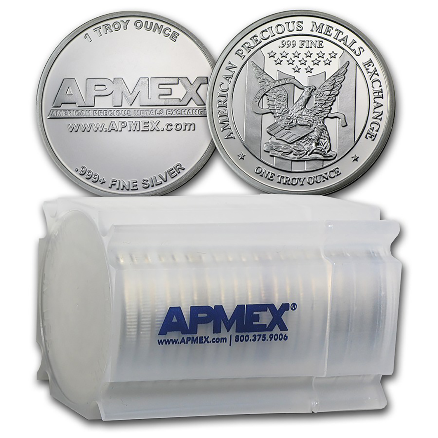 アステカ　1オンス　銀貨APMEX 20カウンティング　チューブ Buy 1 oz Silver Round - APMEX (Tube of 20) | APMEX
