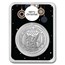 1 oz Silver Round - APMEX (w/Elegant Christmas Card, In TEP)