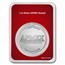 1 oz Silver Round - APMEX (w/Red Merry Christmas Card, In TEP)