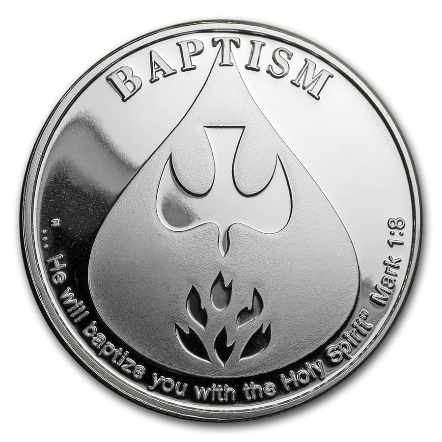 Buy 1 oz Silver Round Baptism APMEX